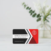 Forward Moving Arrowhead To Success Visitenkarte (Stehend Vorderseite)