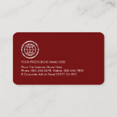 Forward Moving Arrowhead To Success Visitenkarte (Rückseite)