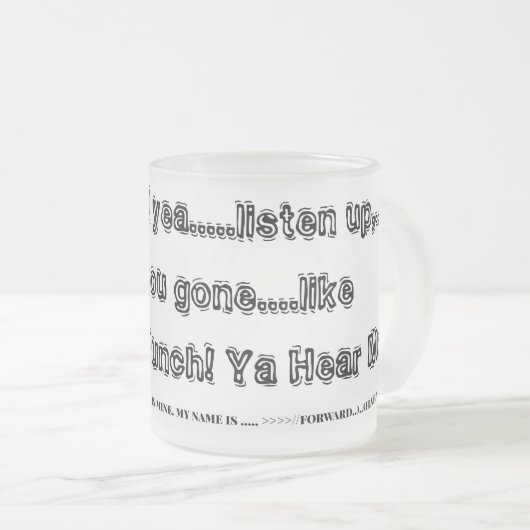 Forward Mug Mattglastasse (VorderseiteRechts)