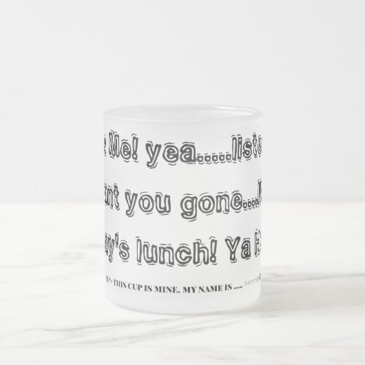 Forward Mug Mattglastasse (Mittel)