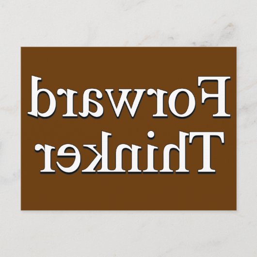 Forward Thinker Postkarte (Vorderseite)