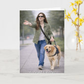 Forward Together Guide Dog Graduation Karte (Gelbe Blume)