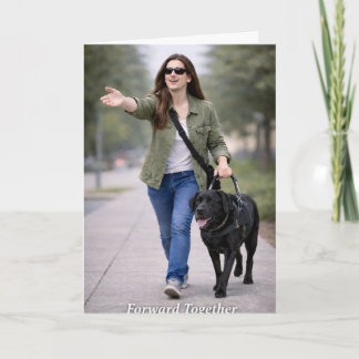 Forward Together – Guide Dog Team Graduation Karte