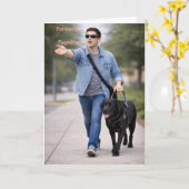 Forward Together – Guide Dog Team Graduation Karte (Gelbe Blume)