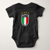 Forza Azzurri Italia Jersey 2021 Football Funs Baby Strampler (Rückseite)