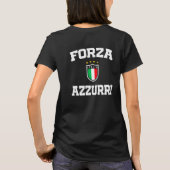Forza Azzurri Italia Jersey 2021 Football Funs T-Shirt (Rückseite)