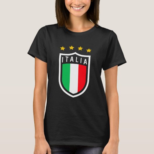 Forza Azzurri Italia Jersey 2021 Football Funs T-Shirt (Vorderseite)