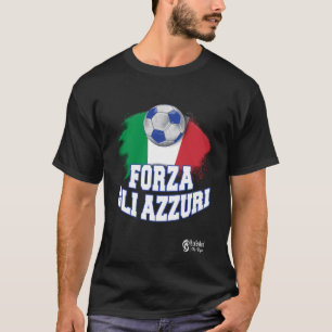 Forza Gli Azzuri Version 2 Black T-Shirt