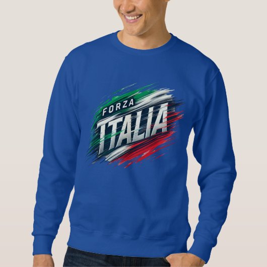 Forza Italia Design mit dynamischer Wirkung Sweatshirt (Vorderseite)