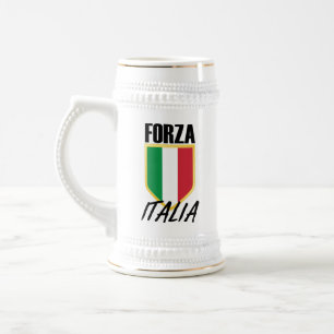 Forza Italia Flag Soccer Bierglas