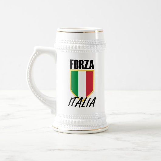 Forza Italia Flag Soccer Bierglas (Links)