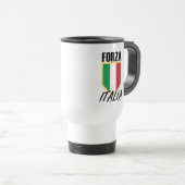 Forza Italia Flag Soccer Reisebecher (VorderseiteRechts)
