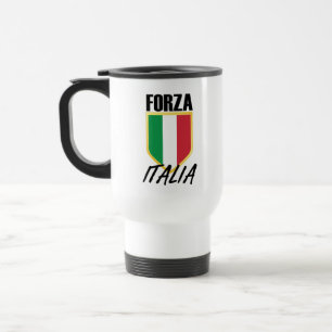 Forza Italia Flag Soccer Reisebecher