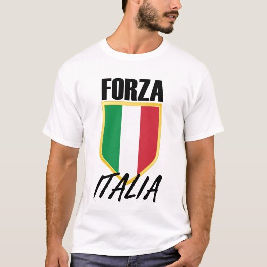Forza Italia Flag Soccer T-Shirt (Vorderseite)