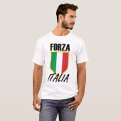 Forza Italia Flag Soccer T-Shirt (Vorne ganz)