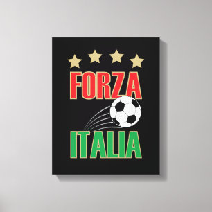 Forza Italia Fußball Italien Leinwanddruck