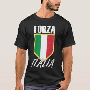 Forza Italia Italia Flag Soccer T-Shirt