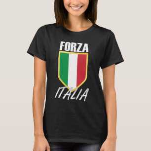 Forza Italia Italia Flag Soccer T-Shirt
