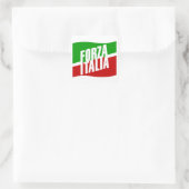Forza Italia Quadratischer Aufkleber (Tasche)
