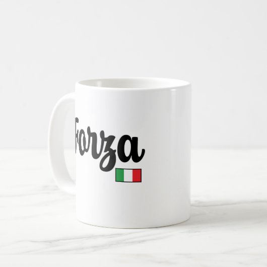 Forza Italian Flag Mug Kaffeetasse (Vorderseite Links)