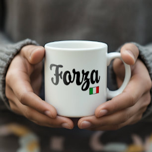 Forza Italienische Flagge Tasse