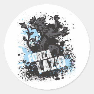 Forza Lazio Runder Aufkleber