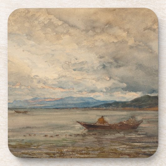 Fos, Environs de Martigues - Félix Ziem Getränkeuntersetzer (Vorderseite)
