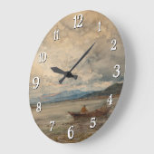 Fos, Environs de Martigues - Félix Ziem Große Wanduhr (Winkel)