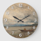 Fos, Environs de Martigues - Félix Ziem Große Wanduhr (Vorderseite)