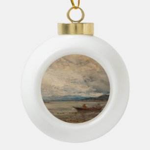 Fos, Environs de Martigues - Félix Ziem Keramik Kugel-Ornament