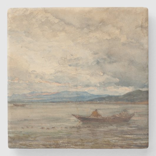 Fos, Environs de Martigues - Félix Ziem Steinuntersetzer (Vorderseite)