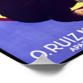 Fosforos El Mono Cuban Cigars Poster (Ecke)