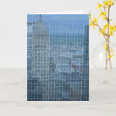 "Foshay Tower Reflection" Gratulationskarte Karte (Gelbe Blume)