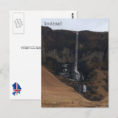 Foss á Siðu, Süd-Island Postkarte (Vorne/Hinten)
