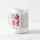 Foss, der Ursprung, die Bedeutung und das Wappen Kaffeetasse (Vorderseite Links)
