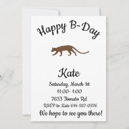 Fossa Happy B-day Einladung