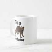 Fossa Madagaskar Fleischfresser Raubtier Kaffeetasse (Vorderseite Links)