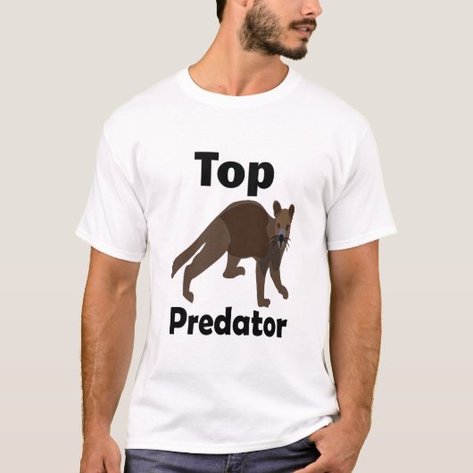 Fossa Madagaskar Fleischfresser Raubtier T-Shirt (Vorderseite)