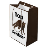 Fossa Madagaskar Fleischfresser Top-Räuber Mittlere Geschenktüte (Rückseite Schrägansicht)