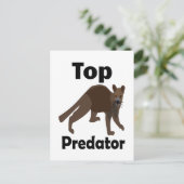 Fossa Madagaskar Fleischfresser Top-Räuber Postkarte (Stehend Vorderseite)