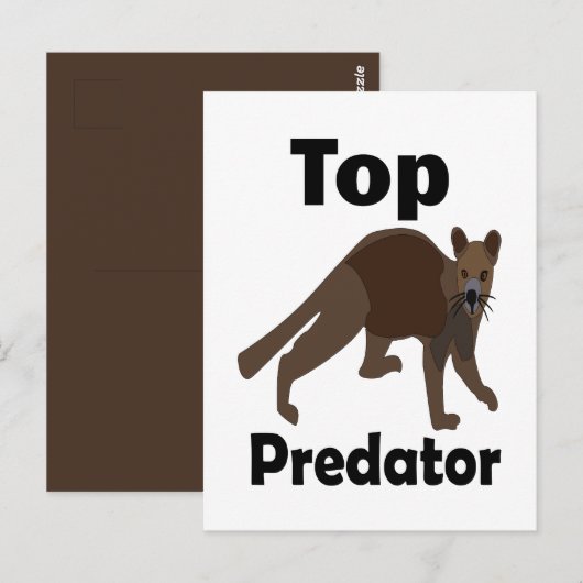 Fossa Madagaskar Fleischfresser Top-Räuber Postkarte (Vorne/Hinten)