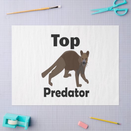 Fossa Madagaskar Fleischfresser Top-Räuber Seidenpapier (Basteln)