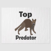 Fossa Madagaskar Fleischfresser Top-Räuber Seidenpapier (Vorderseite)