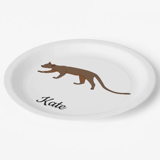 Fossa Pappteller (Schrägansicht)