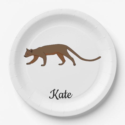 Fossa Pappteller (Vorderseite)