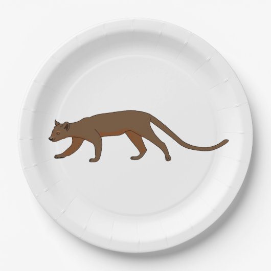 Fossa Pappteller (Vorderseite)