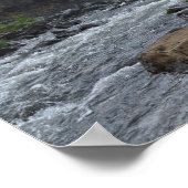 Fossarrett Falls, Island Poster (Ecke)