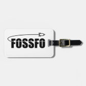 FOSSFO-Gepäckmarke Gepäckanhänger (Vorderseite horizontal)