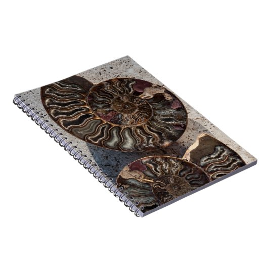 Fossil-Ammonit-Notebook Notizblock (Rechte Seite)