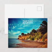 Fossil Beach, Beaumaris Postkarte (Vorne/Hinten)